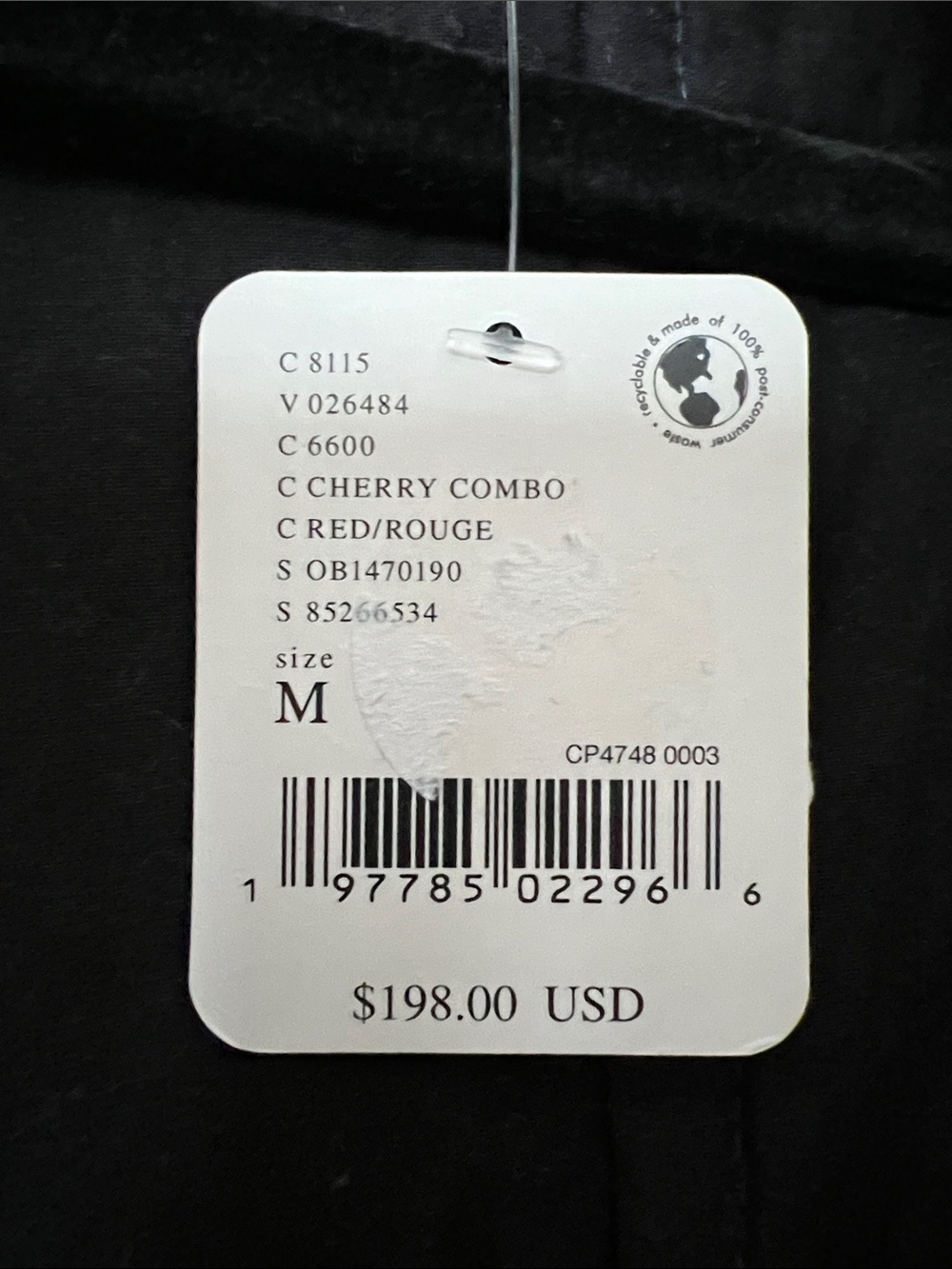 Free People Chloe Jacket Size Medium - Cherry Combo NWT RT $198 - Picture 7 of 7